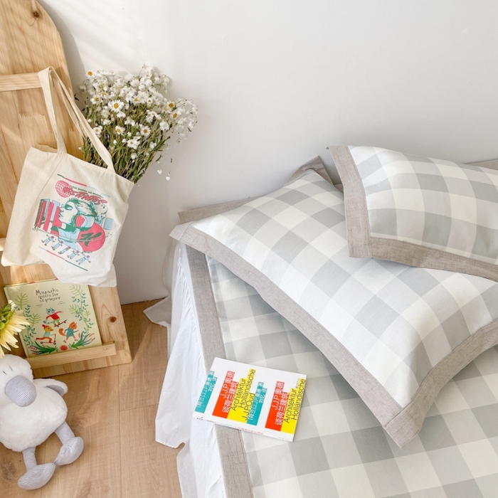 91家纺网 家纺一手货源 找家纺 时年 2021新款水洗养生冰丝凉席 灰格笑脸