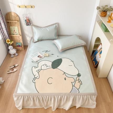 时年 2021新款水洗养生冰丝凉席 晚安