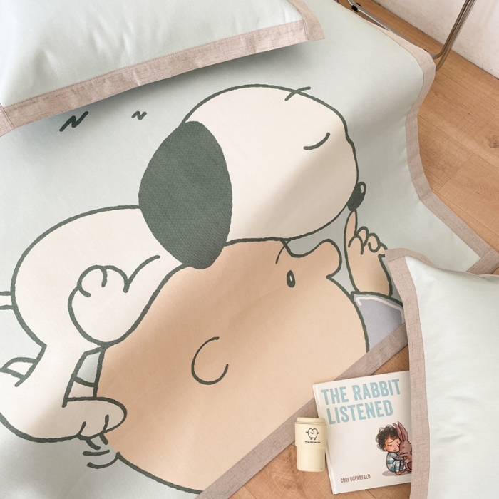 91家纺网 家纺一手货源 找家纺 时年 2021新款水洗养生冰丝凉席 晚安