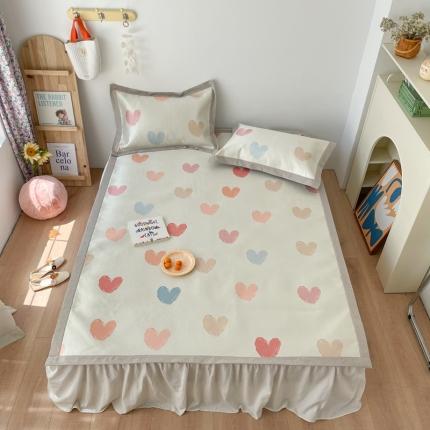 时年 2021新款水洗养生冰丝凉席 心情