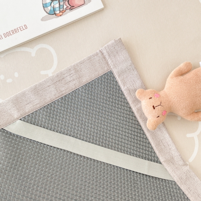 91家纺网 家纺一手货源 找家纺 时年 2021新款水洗养生冰丝凉席 熊仔