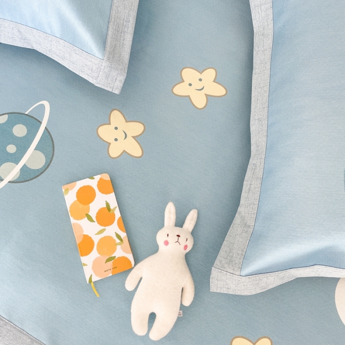 91家纺网 家纺一手货源 找家纺 时年 2021新款水洗养生冰丝凉席 宇航员