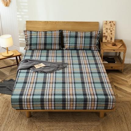 91家纺网 家纺一手货源 找家纺 （总）春皖 2023新款全棉良品磨毛系列单床笠