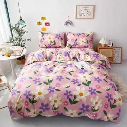 91家纺网 家纺一手货源 找家纺 （总）珺柔 2021新款全棉印花四件套系列五