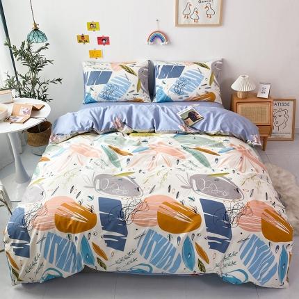 91家纺网 家纺一手货源 找家纺 （总）珺柔 2021新款全棉印花四件套系列五