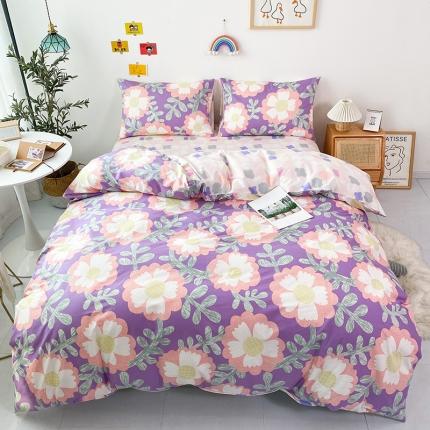 91家纺网 家纺一手货源 找家纺 （总）珺柔 2021新款全棉印花四件套系列五