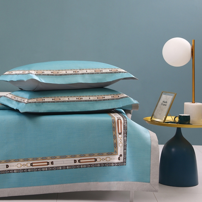 91家纺网 家纺一手货源 找家纺 莱福仕 2021新款可水洗冰炭席三件套 豆蔻-气质蓝