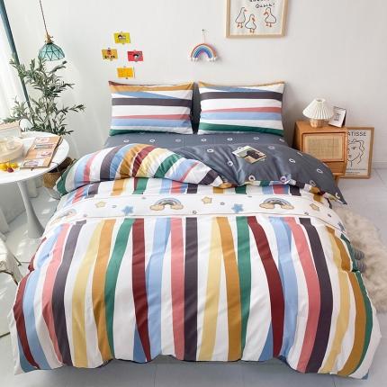 珺柔 2021新款全棉印花四件套系列五 彩虹星星