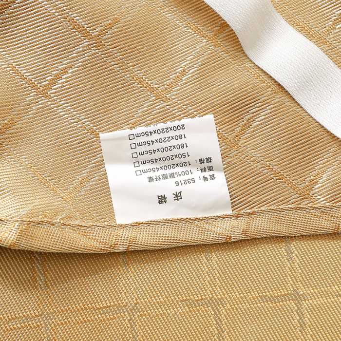 91家纺网 家纺一手货源 找家纺 瑞宝 2025新款高奢可水洗冰丝凉席床裙三件套 金驼色