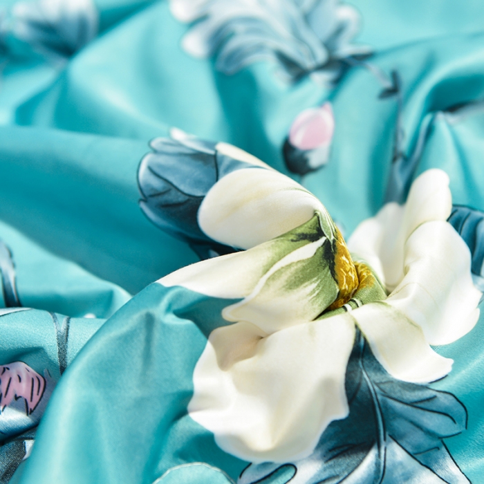 91家纺网 家纺一手货源 找家纺 梦柏2021新款水洗天丝夏被 夏凉被 繁花