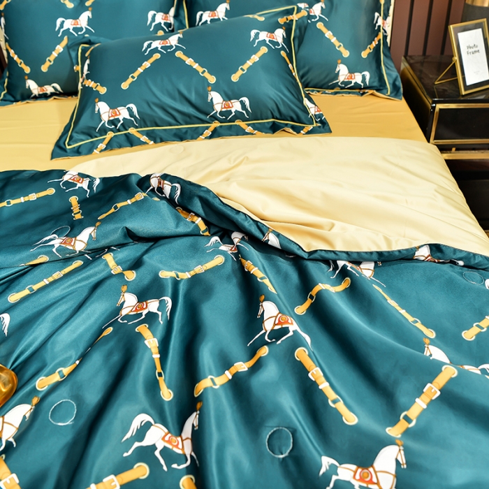 91家纺网 家纺一手货源 找家纺 梦柏2021新款水洗天丝夏被 夏凉被 悍马