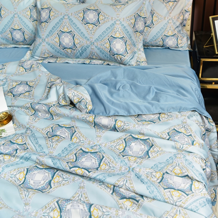 91家纺网 家纺一手货源 找家纺 梦柏2021新款水洗天丝夏被 夏凉被 卡兰蒂