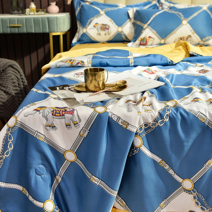 91家纺网 家纺一手货源 找家纺 梦柏2021新款水洗天丝夏被 夏凉被 王家风范