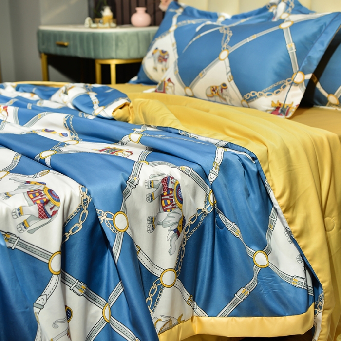 91家纺网 家纺一手货源 找家纺 梦柏2021新款水洗天丝夏被 夏凉被 王家风范