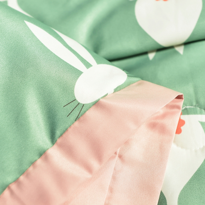 91家纺网 家纺一手货源 找家纺 梦柏2021新款水洗天丝夏被 夏凉被 小萌兔