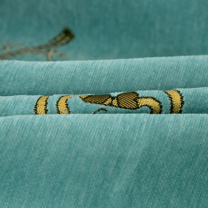 91家纺网 家纺一手货源 找家纺 启博 2022全盖雪尼尔沙发巾沙发垫沙发套沙发罩 小提琴-绿