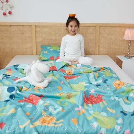 91家纺网 家纺一手货源 找家纺 （总）丽笙 2021新款60SA类长绒棉驱蚊儿童夏被