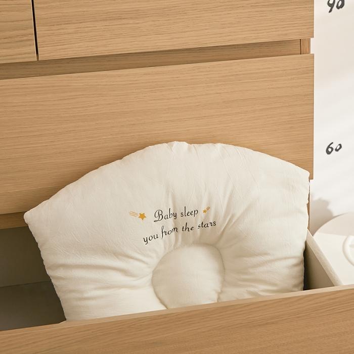 91家纺网 家纺一手货源 找家纺 2021日式原棉A类新生婴儿防偏头定型枕0-2岁宝宝全棉枕芯