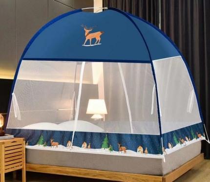 爱洛家纺 2021新款防尘蚊帐 麋鹿