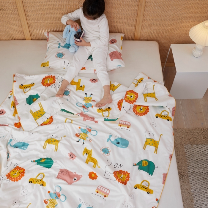 91家纺网 家纺一手货源 找家纺 丽笙 2021新款60SA类长绒棉驱蚊儿童夏被 奇思妙想