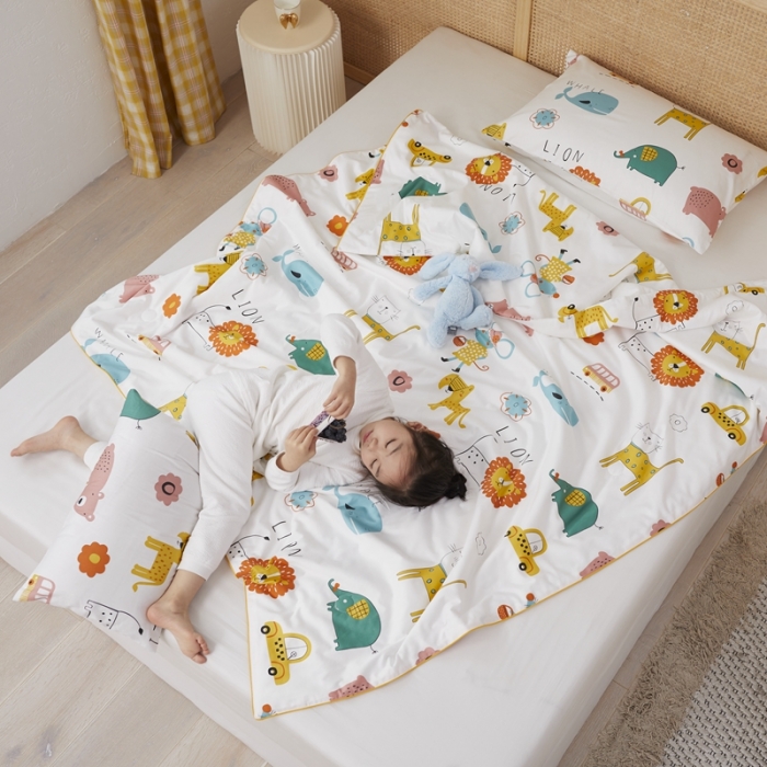 91家纺网 家纺一手货源 找家纺 丽笙 2021新款60SA类长绒棉驱蚊儿童夏被 奇思妙想