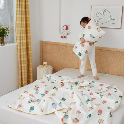 91家纺网 家纺一手货源 找家纺 丽笙 2021新款60SA类长绒棉驱蚊儿童夏被 清凉一刻