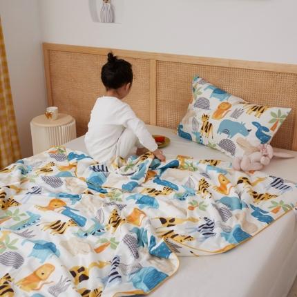 丽笙 2021新款60SA类长绒棉驱蚊儿童夏被 森林航行