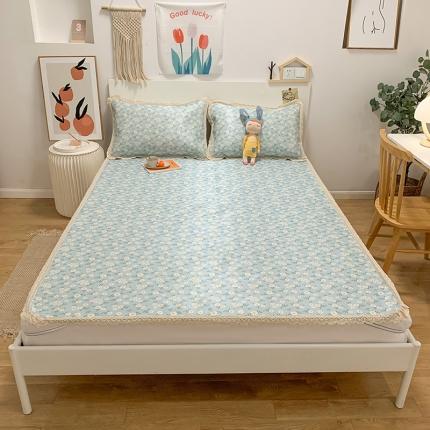 91家纺网 家纺一手货源 找家纺 （总）慕尚家纺 2025新款小碎花款凉席（一图）