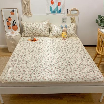 91家纺网 家纺一手货源 找家纺 慕尚家纺 2025新款小碎花款凉席（一图） 花开