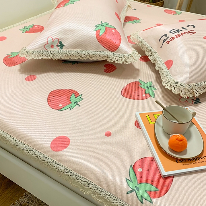 91家纺网 家纺一手货源 找家纺 （总）慕尚家纺 2025新款小碎花款凉席（一图）