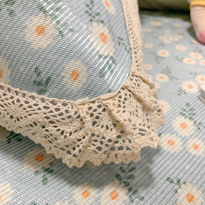 91家纺网 家纺一手货源 找家纺 慕尚家纺 2025新款小碎花款凉席（一图） 雏菊物语