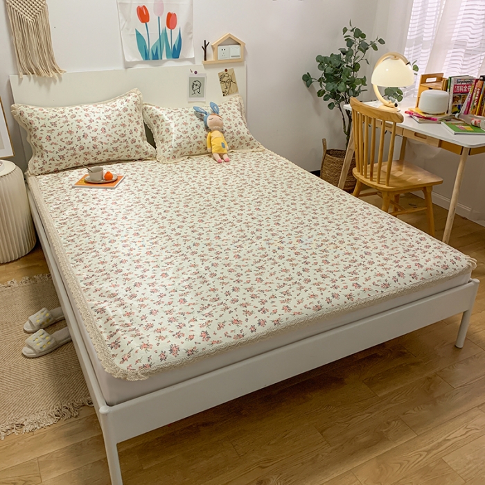 91家纺网 家纺一手货源 找家纺 慕尚家纺 2025新款小碎花款凉席（一图） 花开