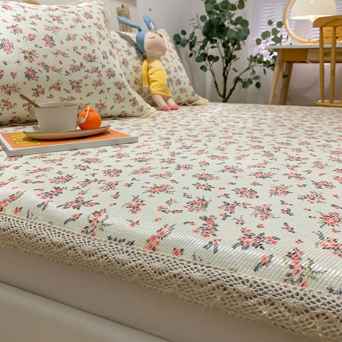 91家纺网 家纺一手货源 找家纺 慕尚家纺 2025新款小碎花款凉席（一图） 花开
