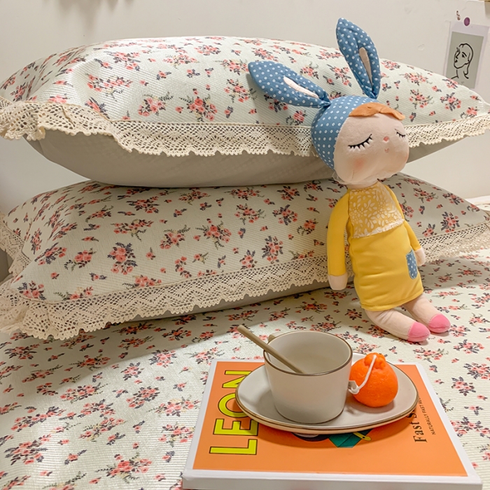 91家纺网 家纺一手货源 找家纺 慕尚家纺 2025新款小碎花款凉席（一图） 花开