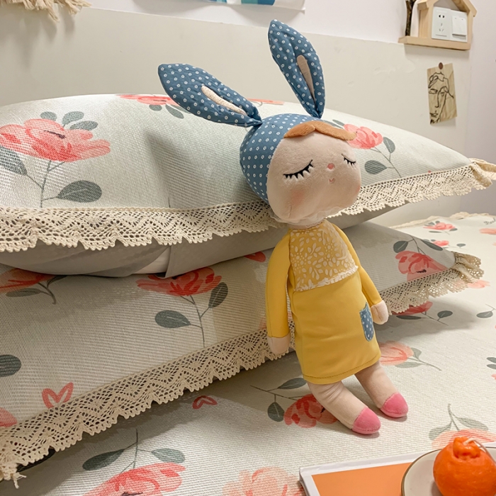 91家纺网 家纺一手货源 找家纺 慕尚家纺 2025新款小碎花款凉席（一图） 花仙子