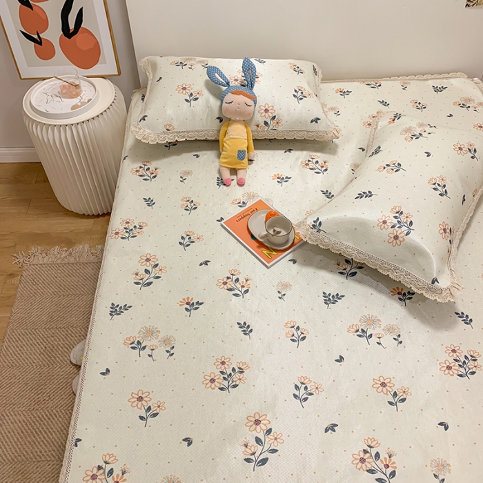 91家纺网 家纺一手货源 找家纺 慕尚家纺 2025新款小碎花款凉席（一图） 静秋