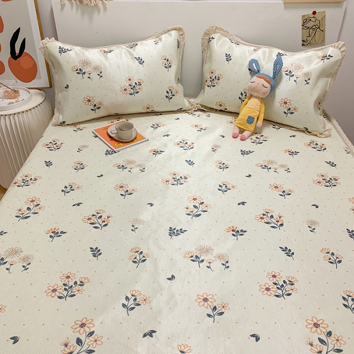 91家纺网 家纺一手货源 找家纺 慕尚家纺 2025新款小碎花款凉席（一图） 静秋