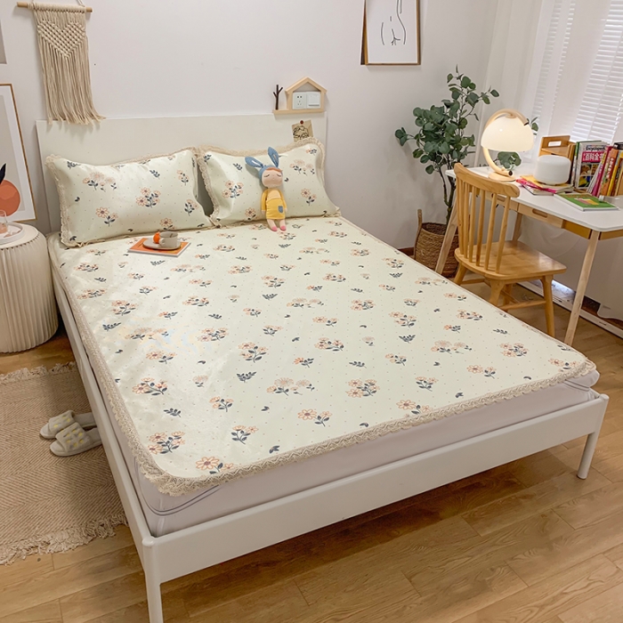 91家纺网 家纺一手货源 找家纺 慕尚家纺 2025新款小碎花款凉席（一图） 静秋