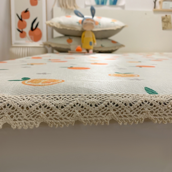 91家纺网 家纺一手货源 找家纺 慕尚家纺 2025新款小碎花款凉席（一图） 夏日橙恋