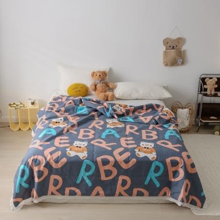 91家纺网 家纺一手货源 找家纺 （总）丽笙 2021新款全棉印花花边夏被