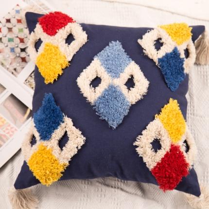 91家纺网 家纺一手货源 找家纺 （总） 恋佳 2020新款全棉簇绒绣抱枕套