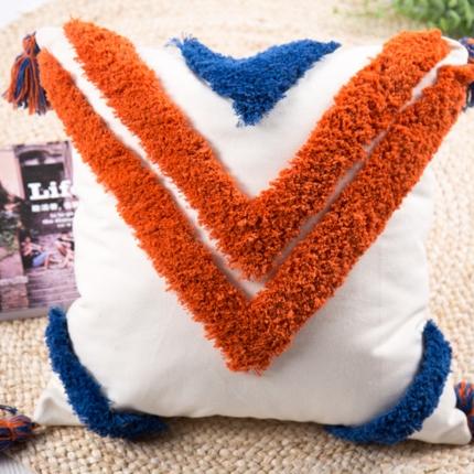 91家纺网 家纺一手货源 找家纺 恋佳 2020新款全棉簇绒绣抱枕套 学院风5