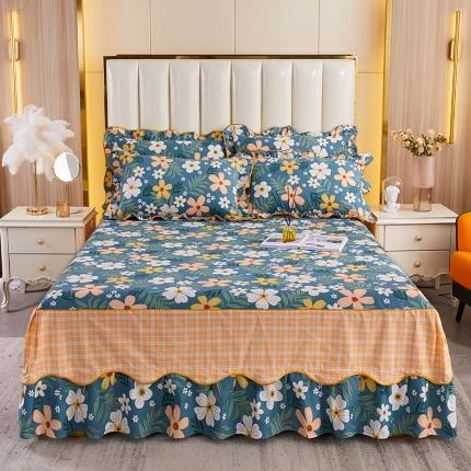 91家纺网 家纺一手货源 找家纺 （总）十个点 2021新款弯边床裙