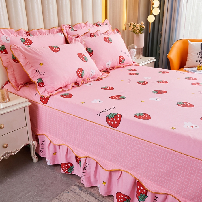 91家纺网 家纺一手货源 找家纺 （总）十个点 2021新款弯边床裙