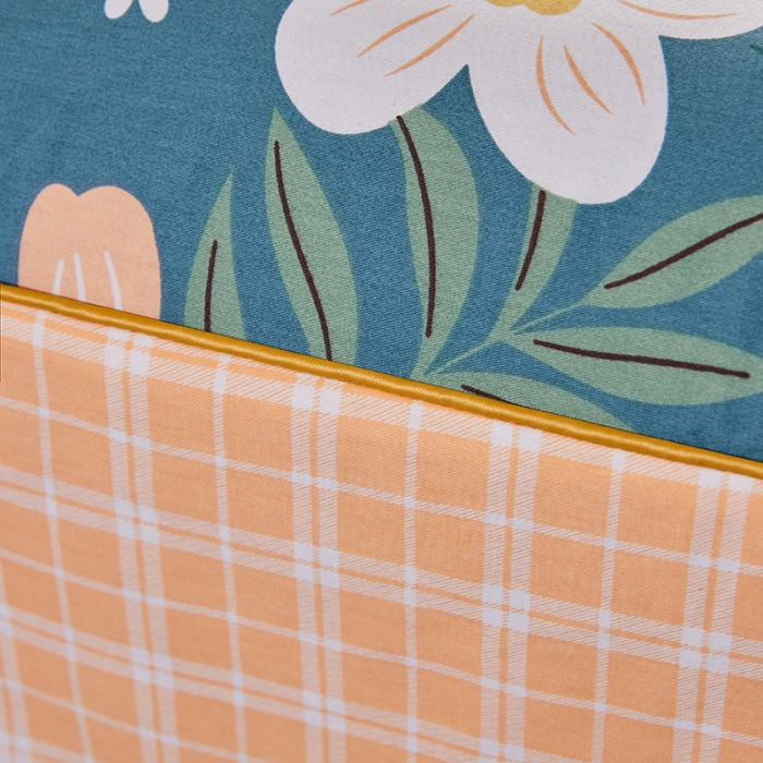 91家纺网 家纺一手货源 找家纺 十个点 2021新款弯边床裙花园假期-绿