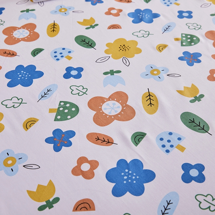 91家纺网 家纺一手货源 找家纺 十个点 2021新款弯边床裙漫步花间-白