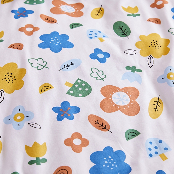 91家纺网 家纺一手货源 找家纺 十个点 2021新款弯边床裙漫步花间-白