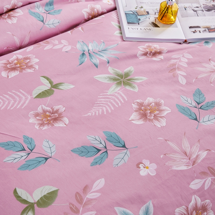 91家纺网 家纺一手货源 找家纺 十个点 2021新款弯边床裙 绚放韵语-豆沙