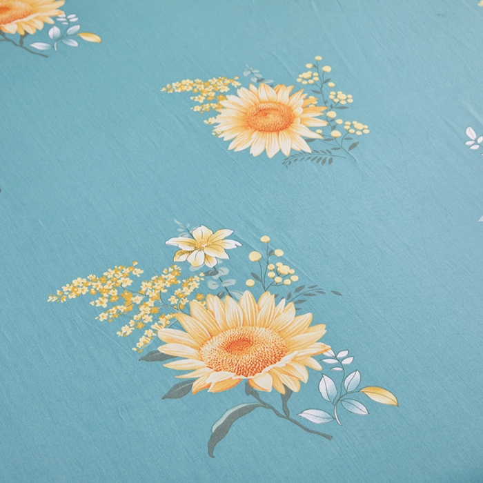 91家纺网 家纺一手货源 找家纺 十个点 2021新款弯边床裙四件套 浪漫飞花-兰