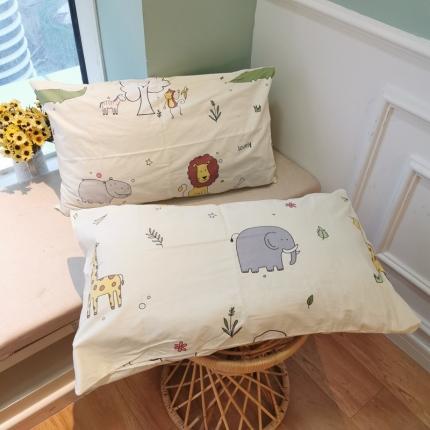 91家纺网 家纺一手货源 找家纺 舒居 2021新款全棉单层枕套 动物园
